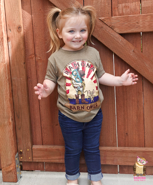 Toddler Tee with Rodeo Owl Logo