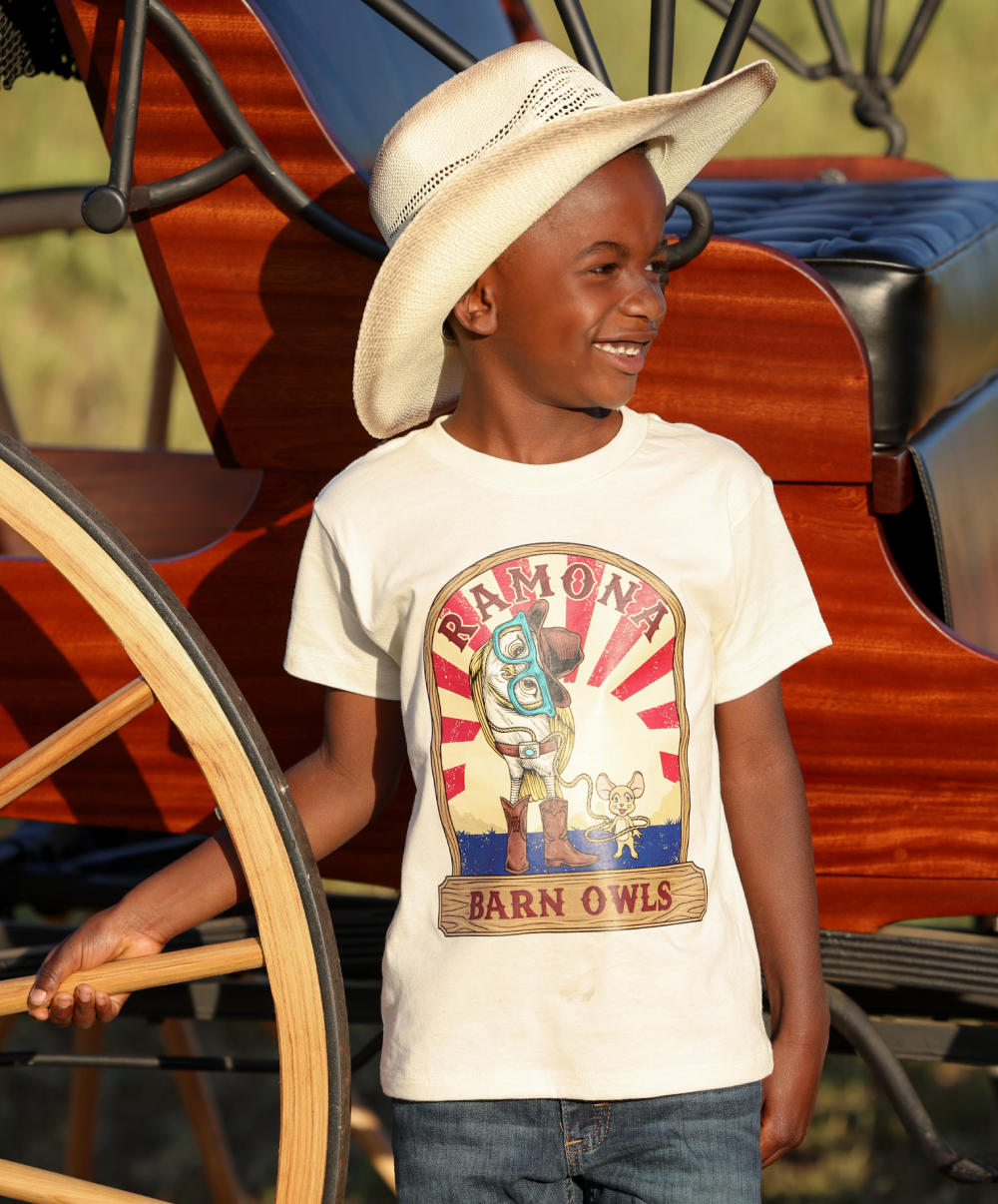 Youth Tee with Rodeo Owl Logo