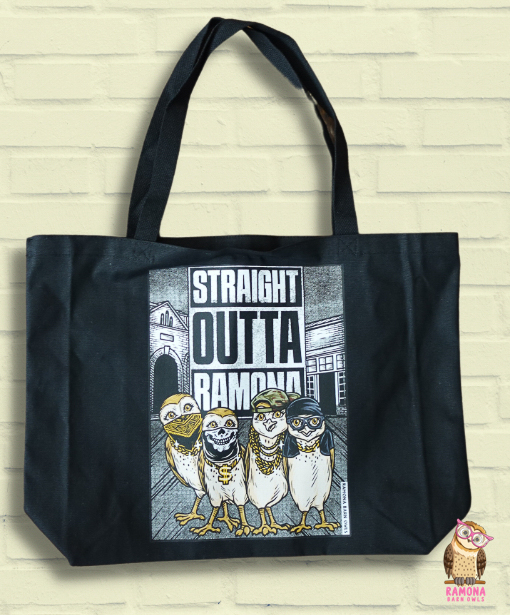 Small Tote with Straight Outta Logo