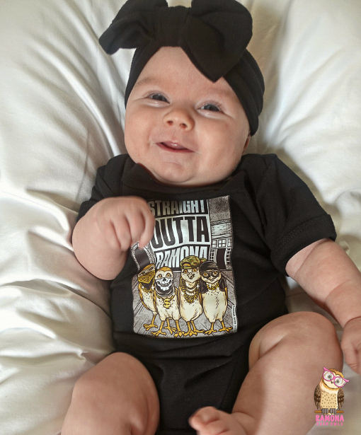 Infant Onesie with Straight Outta Design