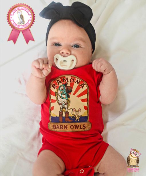Infant Onesie with Rodeo Owl Logo