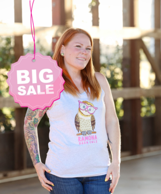 Clearance Sale Tank with Pink Design