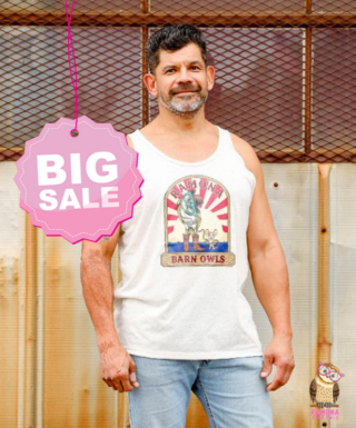 Clearance Sale Tank with Rodeo Design
