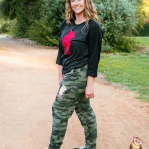 Mid-Weight Joggers with Pink Design