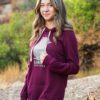 Hoodie Sweatshirt Dress with Glitter Silhouette Design - Image 3